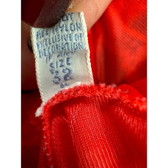 Vintage Vanity Fair Lace Slip Dress 32 Nylon Sweetheart Neck Empire Waist‎ USA - Picture 5 of 8